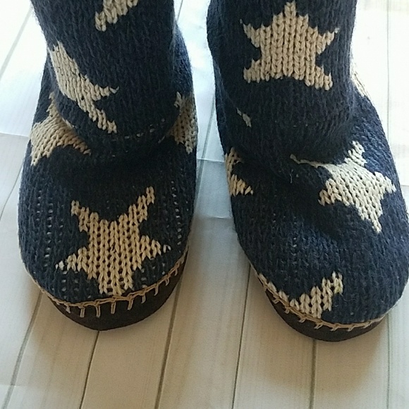 NWT NEW Muk Luks Boots Stars Small 5 6 Festival - Picture 7 of 8
